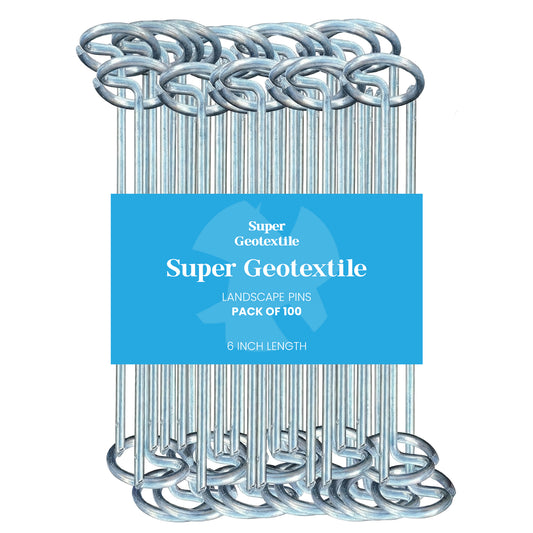 Heavy duty - 11 Gauge Landscape Circle Top Pins- 100 Pack